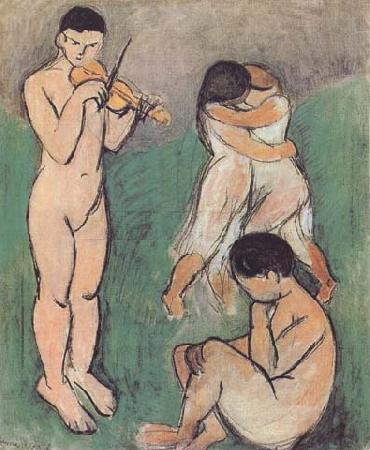 Henri Matisse The Music (Sketch) (mk35) oil painting image